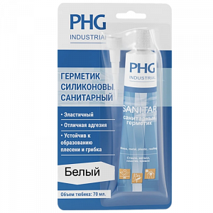 Санитарный герметик PHG Absolute Sanitar блистер (прозрачный) 70 ml