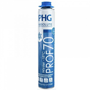 Профессиональная всесезонная монтажная пена PHG Absolute PROF 70 с выходом до 70 л. 1000 ml